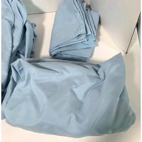 Home Classics 4 Piece Sheet Set Queen Light Blue Flat Fitted 2 Standard Pillowca - Picture 2 of 5